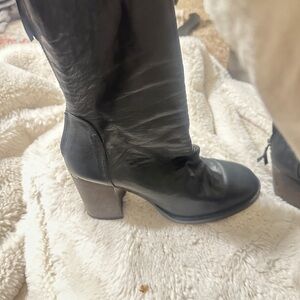 Free People Black Leather Ankle Boots!! These are in great shape hardly worn! No